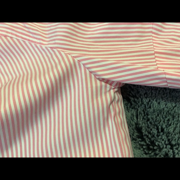JCrew Pink and white stripe Haberdashery shirt XS - Picture 5 of 5